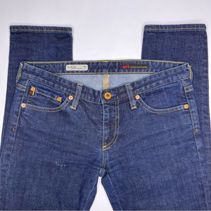 AG the‎ Stilt Cigarette Leg Jean Low Rise Dark Wash Size 28R